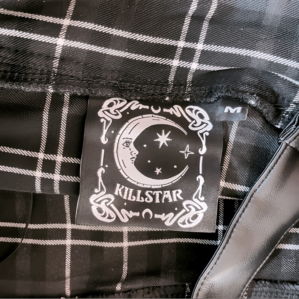 KILLSTAR Shadows Suspender Mini Skirt [ASH TARTAN] Resurrect - Picture 4 of 4